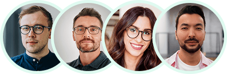 Team photos with glasses