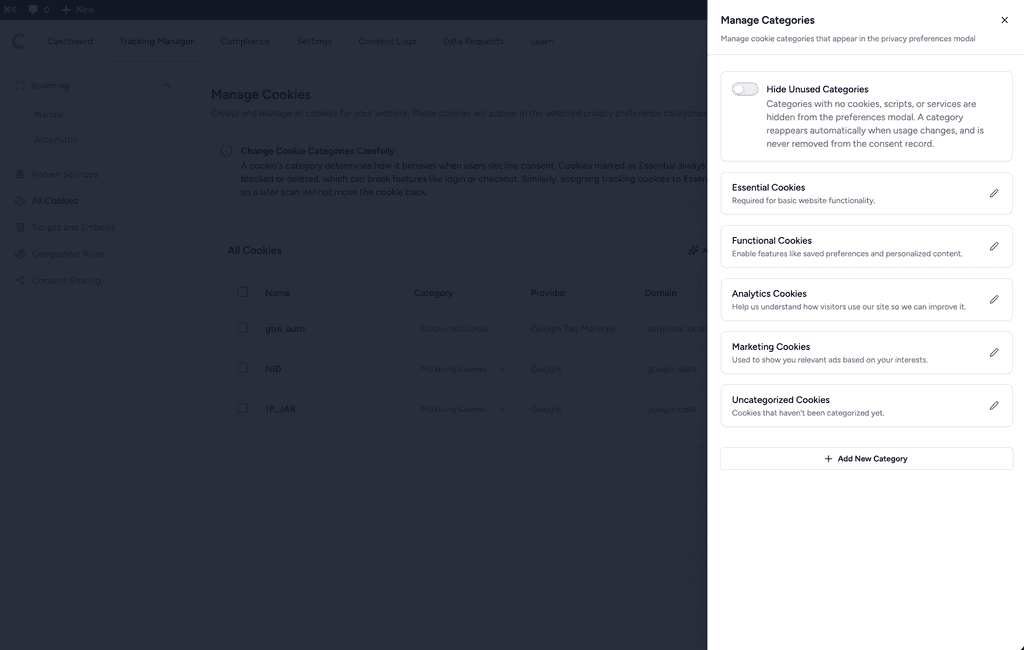 Banner Text in the Wrong Language (WPML, Polylang, and Locales) Manage cookie categories