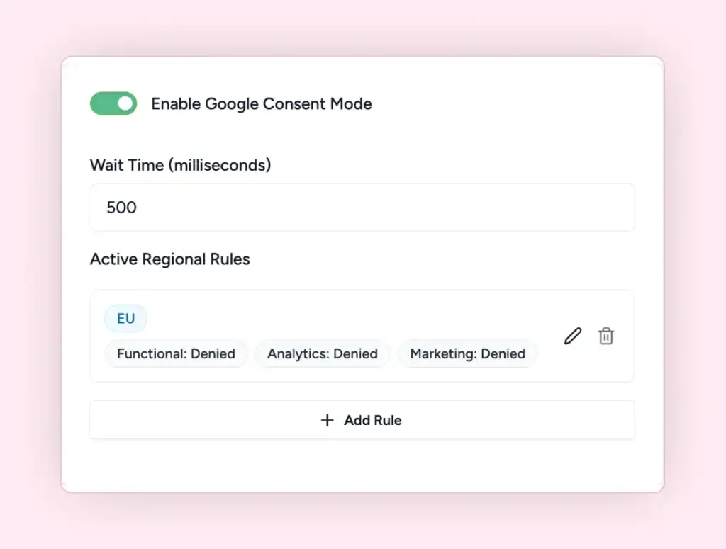Home google consent mode