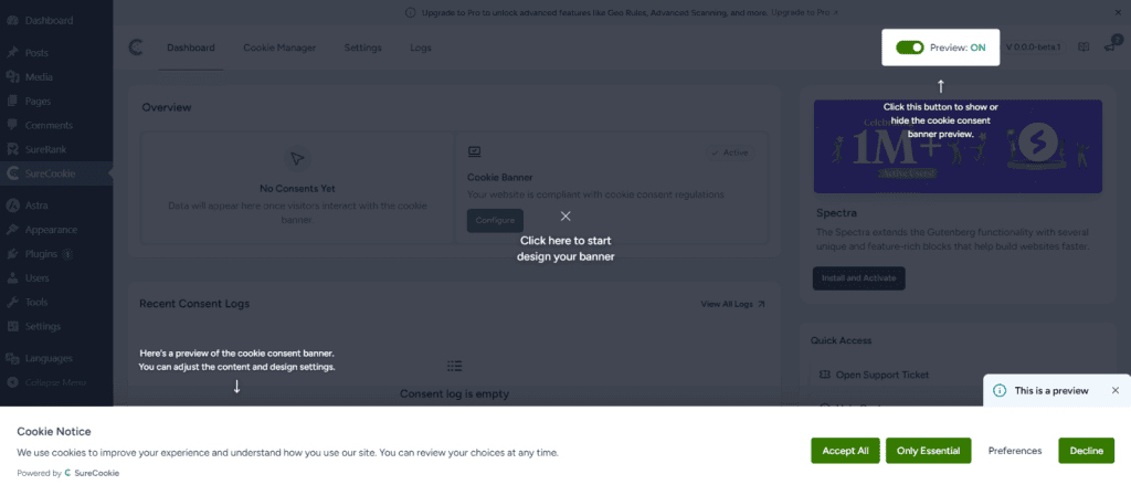 How to Set Up SureCookie: Onboarding Wizard Guide image