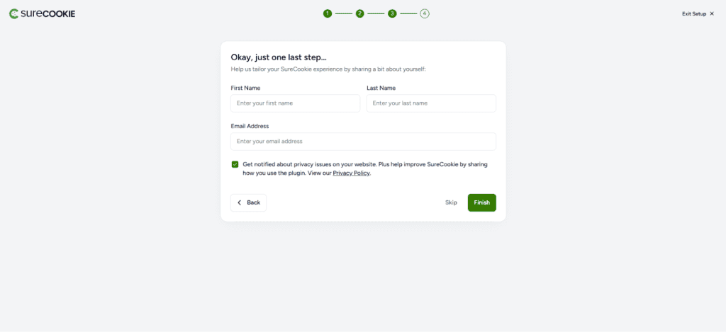 How to Set Up SureCookie: Onboarding Wizard Guide image
