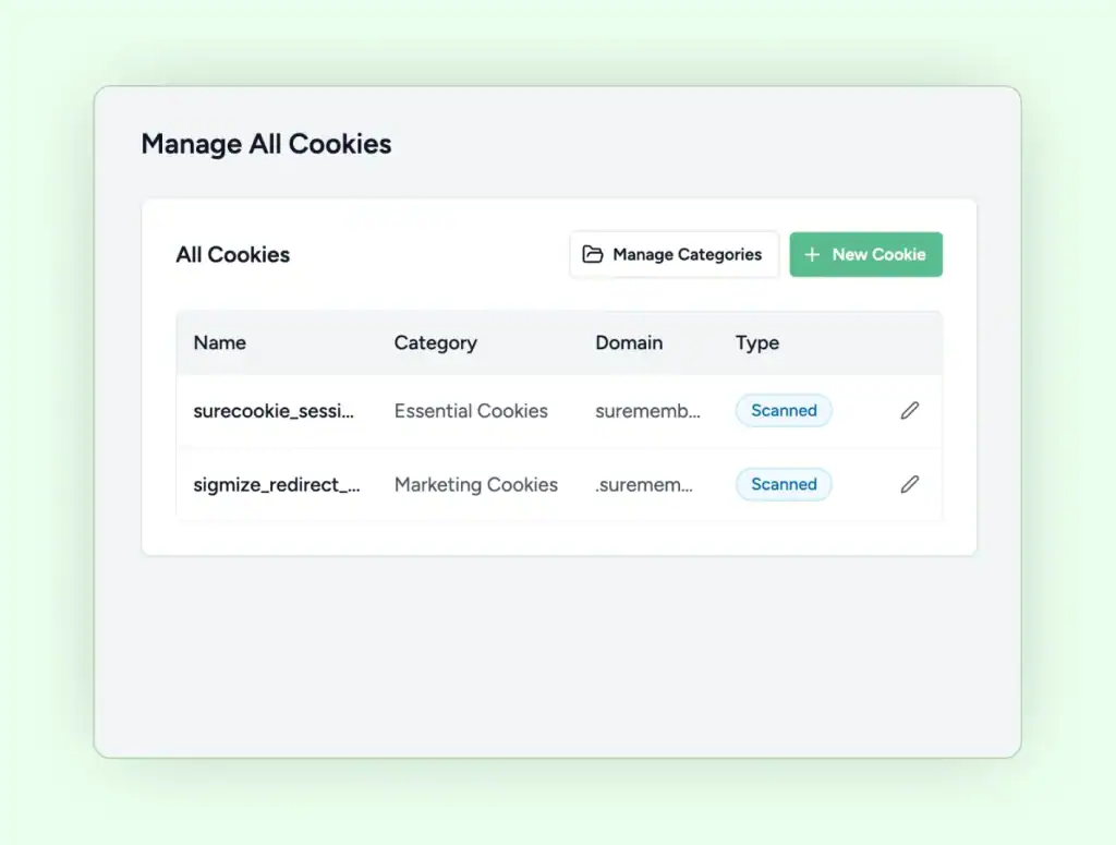 manage cookies