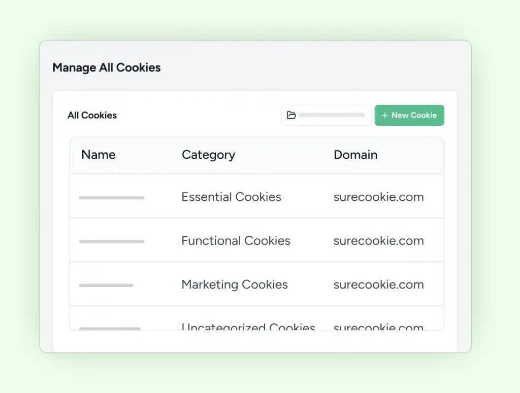 Home manage cookies visual