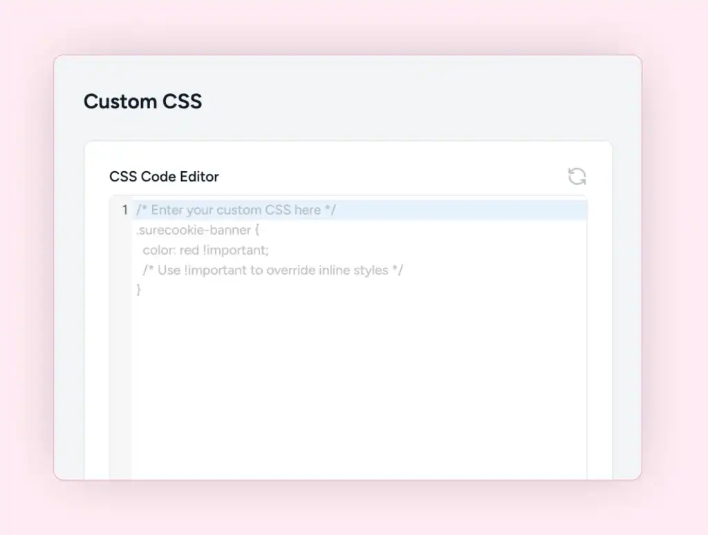 Home surecookie custom css