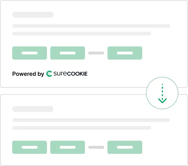 Home Cookie consent banner example